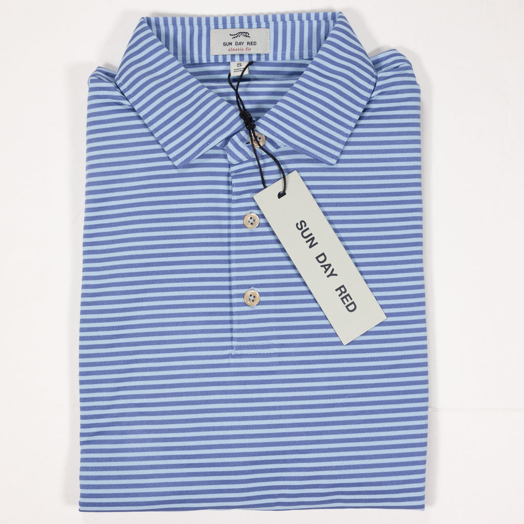 Sun Day Red Logo Stripe Polo