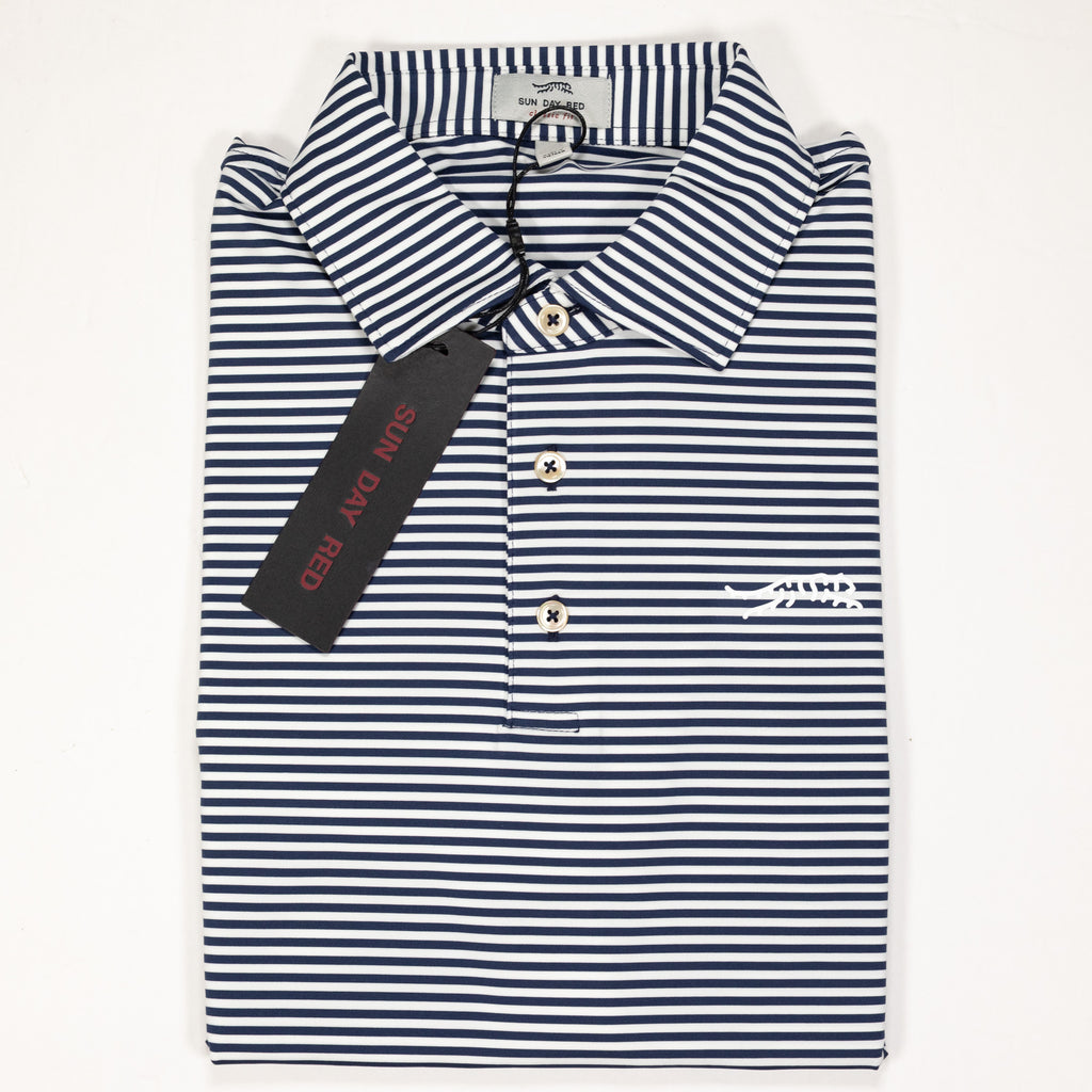 Sun Day Red Logo Stripe Polo