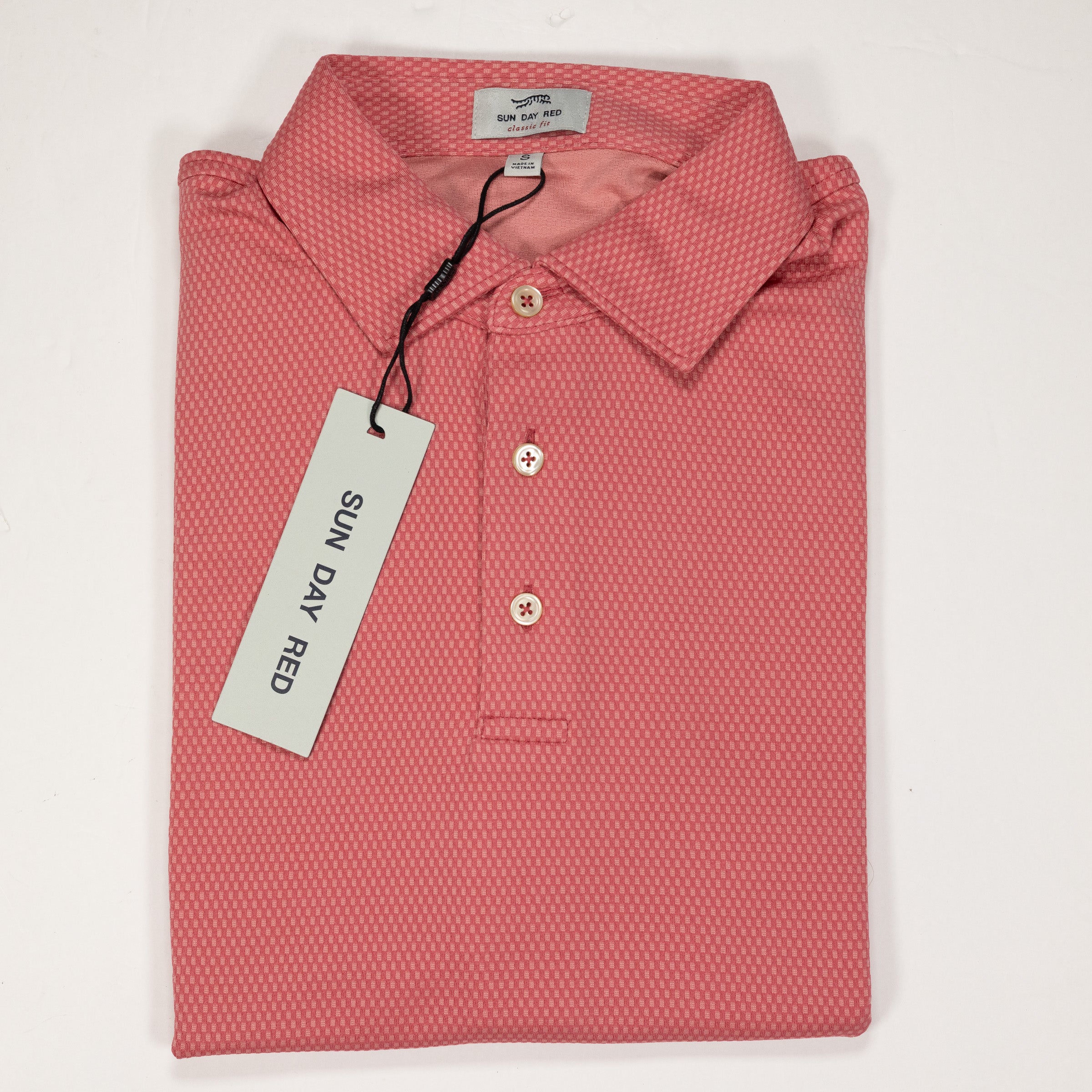 Sun Day Red Cypress Checker Polo