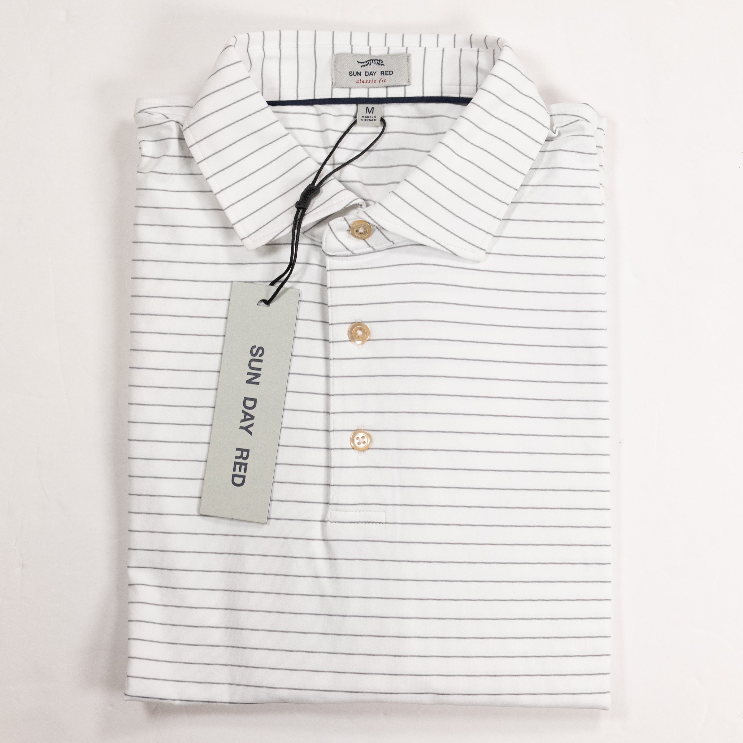 Sun Day Red Logo Stripe Polo