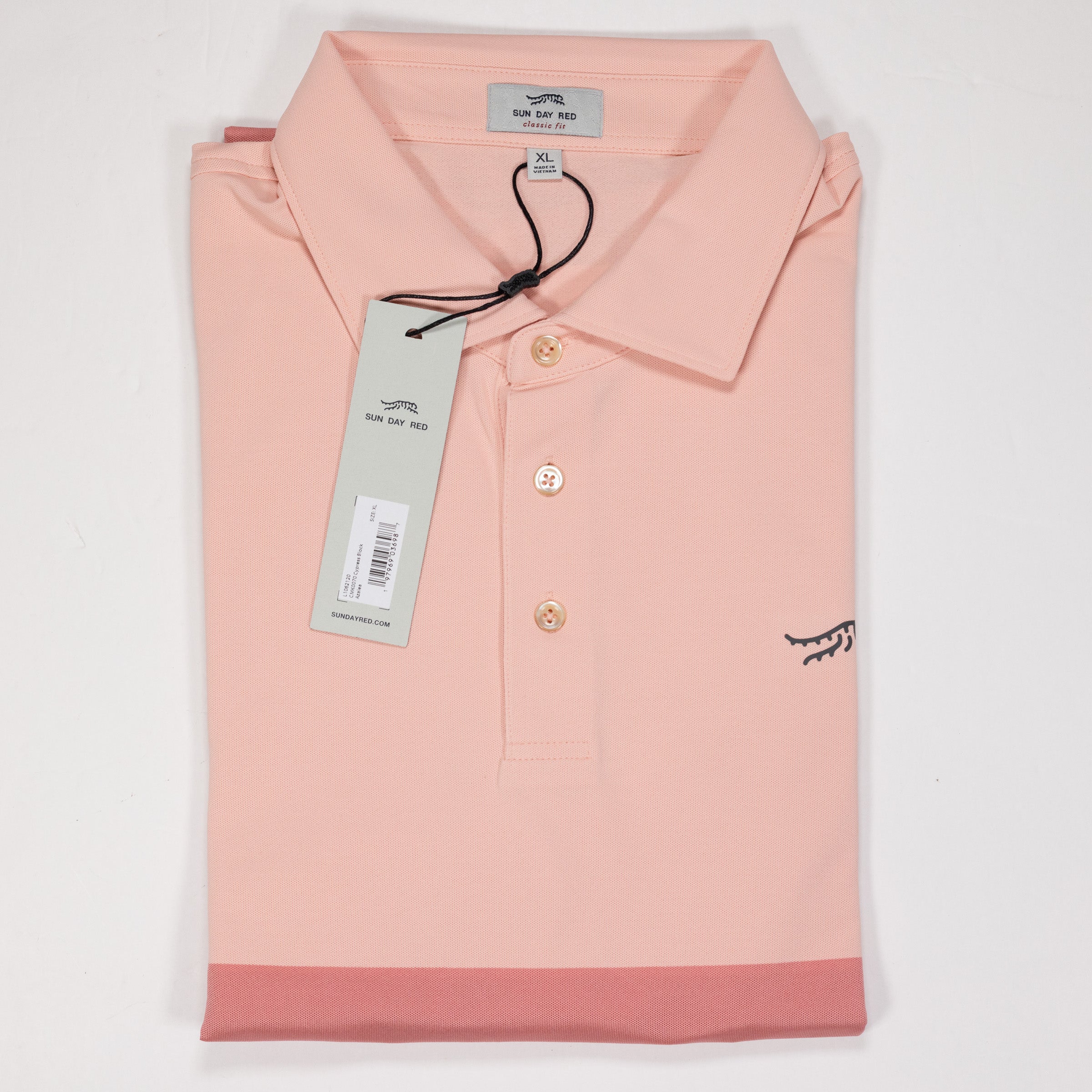 Sun Day Red Cypress Block Polo